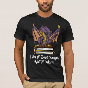 T-shirt Je suis un dragon de livre pas un ballot