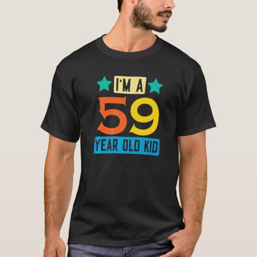 T-shirt Je suis un enfant de 59 ans 59e anniversaire Fête (Devant)