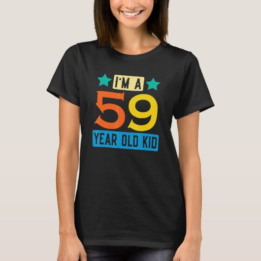 T-shirt Je suis un enfant de 59 ans 59e anniversaire Fête  (Devant)