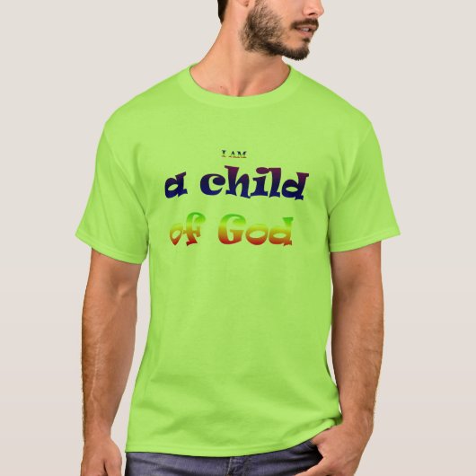 T-shirt Je suis un enfant de Dieu (Devant)