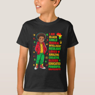 T-shirt Je suis un enfant noir Mois de l'histoire des enfa