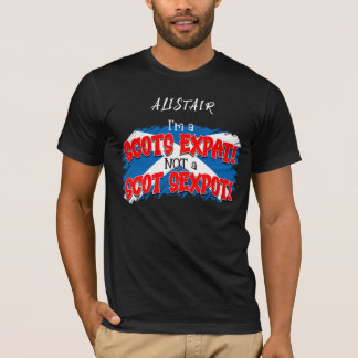 T-shirt Je suis un EXPAT SCOTS... pas un SEXPOT SCOT !