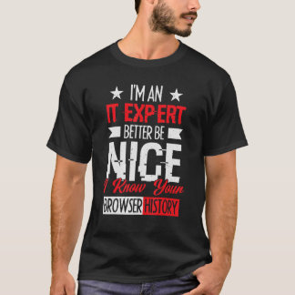 T-shirt je suis un expert informatique mieux être de bons 