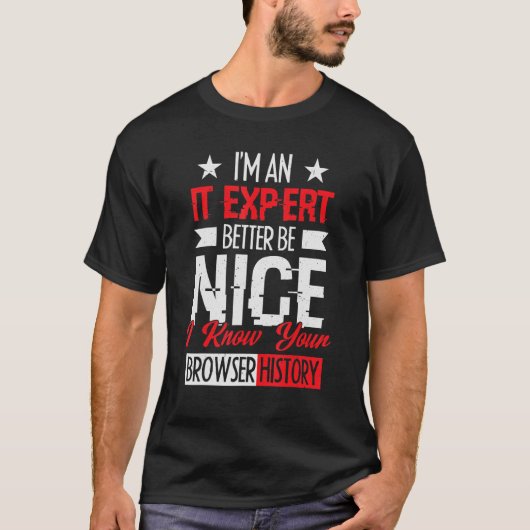 T-shirt je suis un expert informatique mieux être de bons  (Devant)