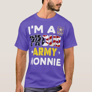 T-shirt Je suis un fier NONNIE USA American Flag Family So