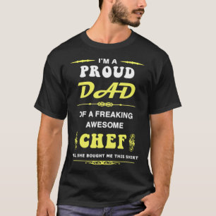 T-shirt Je Suis Un Fier Papa Chef cuisine Pâtisserie pirat