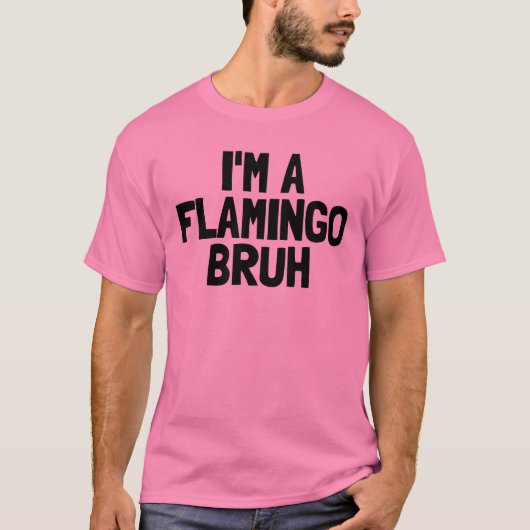 T-shirt Je suis un Flamant rose Bruh Funny Halloween Flama (Devant)