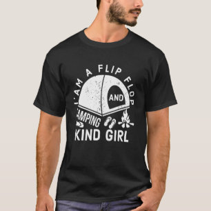 T-shirt Je suis Un Flip Flops Camping Genre Girl Design