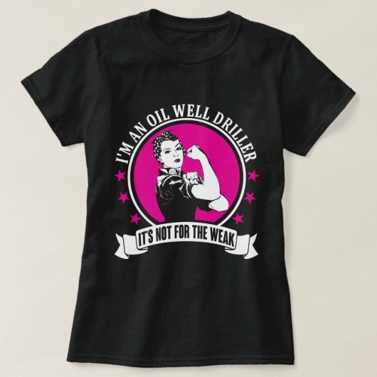 T-shirt Je suis un foreur de puits de pétrole (Design devant)