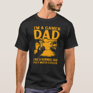 T-shirt Je suis un gamer papa comme un papa normal seuleme