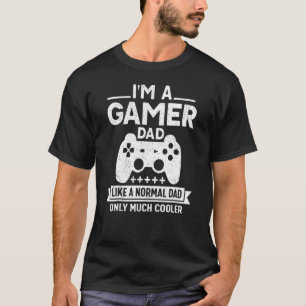 T-shirt Je suis Un Gamer Papa Retro Style Vidéo Jeu Papa P