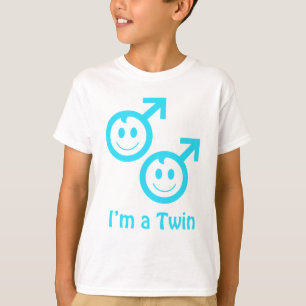 T-shirt Je suis un garçon jumeau
