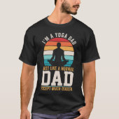 T-shirt Je suis un Glacière de Yoga Dad (Devant)