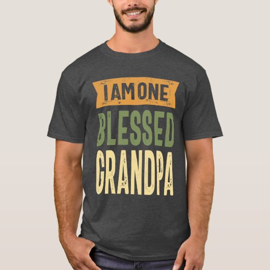 T-shirt Je Suis Un Grand-Père Béni (Devant)