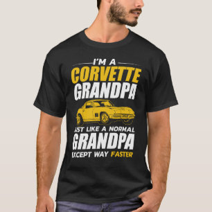 T-shirt je suis un grand-père corvette comme un grand-père