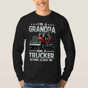 T-shirt Je suis un grand-père et camionneur rien ne me fai