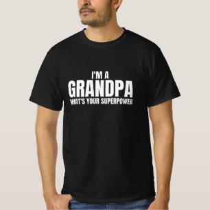T-shirt Je suis un grand-père Whats Your Superpower - Cita