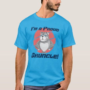T-shirt "Je suis un Gruncle fier !" avec le bouledogue