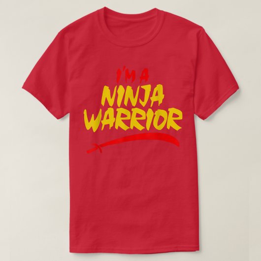 T-shirt Je suis un guerrier de Ninja (Design devant)