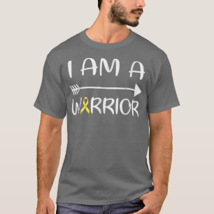 T-shirt Je Suis Un Guerrier Enfance Cancer Sensibilisation