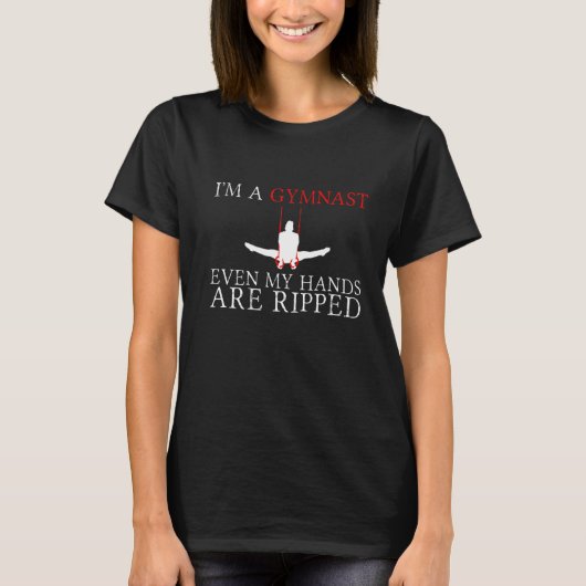T-shirt Je suis un gymnaste même mes mains sont arrachées (Devant)