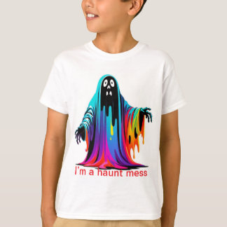 T-shirt Je suis un Haunt Mess-Colorful Dripping Halloween