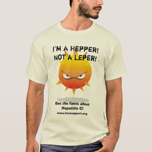 T-shirt Je suis un Hepper ! Pas un lépreux ! (Devant)