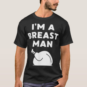 T-shirt Je suis un homme du sein Dîner d'action de grâces