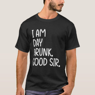 T-shirt Je Suis Un Jour Bébé Bon Monsieur Vintage Boire Du