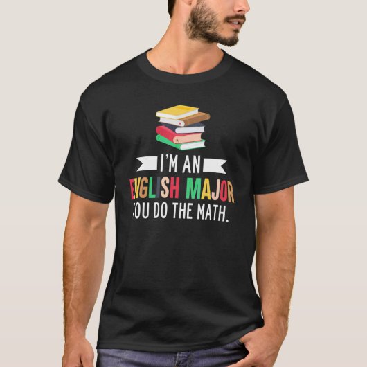 T-shirt Je suis un major anglais Vous faites la lecture de (Devant)