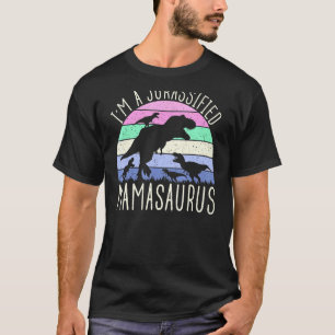 T-shirt Je Suis Un Mamasaurus Jurassifié Maman De 4 Dinosa