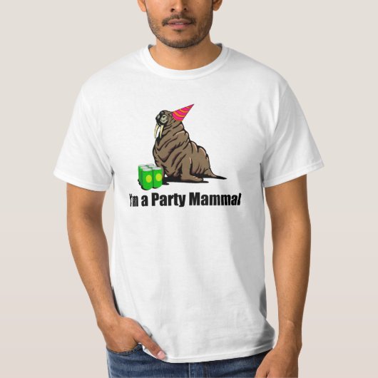 T-shirt Je suis un mammifère de partie (Devant)