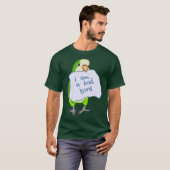 T-shirt Je suis un mauvais oiseau amusant Quaker Parrot Gr (Devant entier)