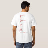 T-shirt Je suis un membre Du NBNTPBWCKYWOMO, RXrant.com (Dos entier)