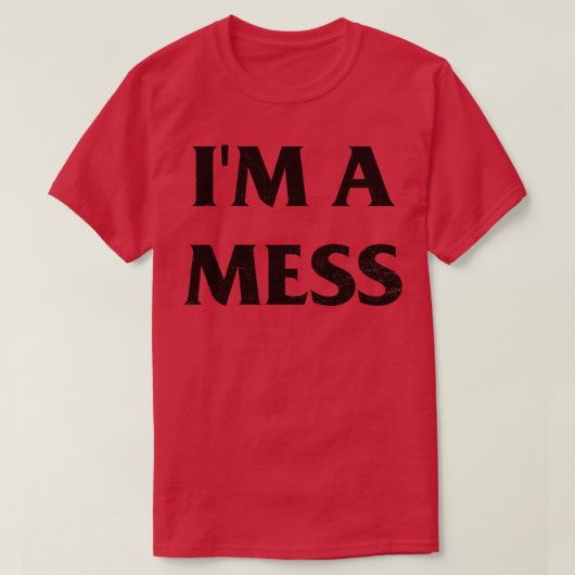 T-shirt Je suis un Mess Sid Vicious Punk Rock Pin (Design devant)