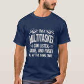 T-shirt Je suis un Multitaskois - Denim Blue Bold (Devant)