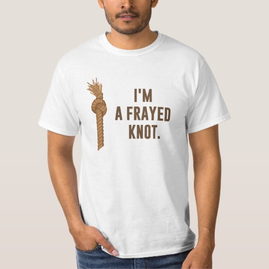 T-shirt Je suis un noeud frangé (Devant)