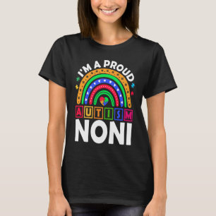 T-shirt Je suis un Noni fier de l'autisme Arc-en-ciel de s