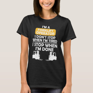 T-shirt Je suis un opérateur de chariot élévateur je ne m'