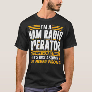 T-shirt Je Suis Un Opérateur Radio De Jambon Pour Économis