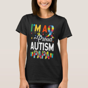 T-shirt Je suis un papa autiste fier, pour la Journée de s
