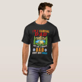 T-shirt Je suis un papa de camping sauf Glacière heureux p (Devant entier)