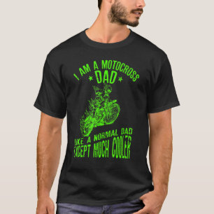 T-shirt Je suis un papa de motocross Citation de motard vi