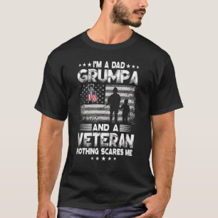 T-shirt Je suis un papa Grumpa vétéran Fête des pères Homm