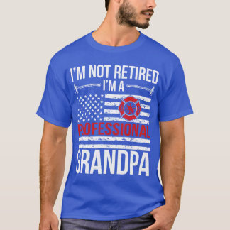 T-shirt JE SUIS Un Papi Sapeur-Pompier Retraité Cadeau de