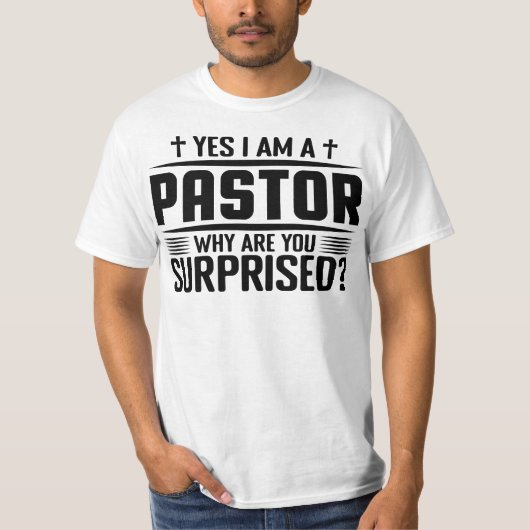 T-shirt Je Suis Un Pasteur (Devant)