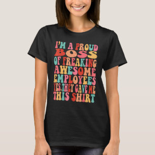 T-shirt Je suis un patron fier de freiner des employés gén