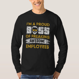 T-shirt Je suis un patron fier de grands employés