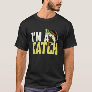 T-shirt Je suis un pêcheur de basses humoristique Catch