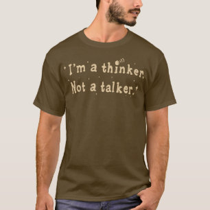 T-shirt Je Suis Un Penseur Et Non Un Démarcheur Drôle À Di